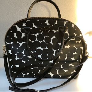Kate Spade Black Splodge Dot Purse